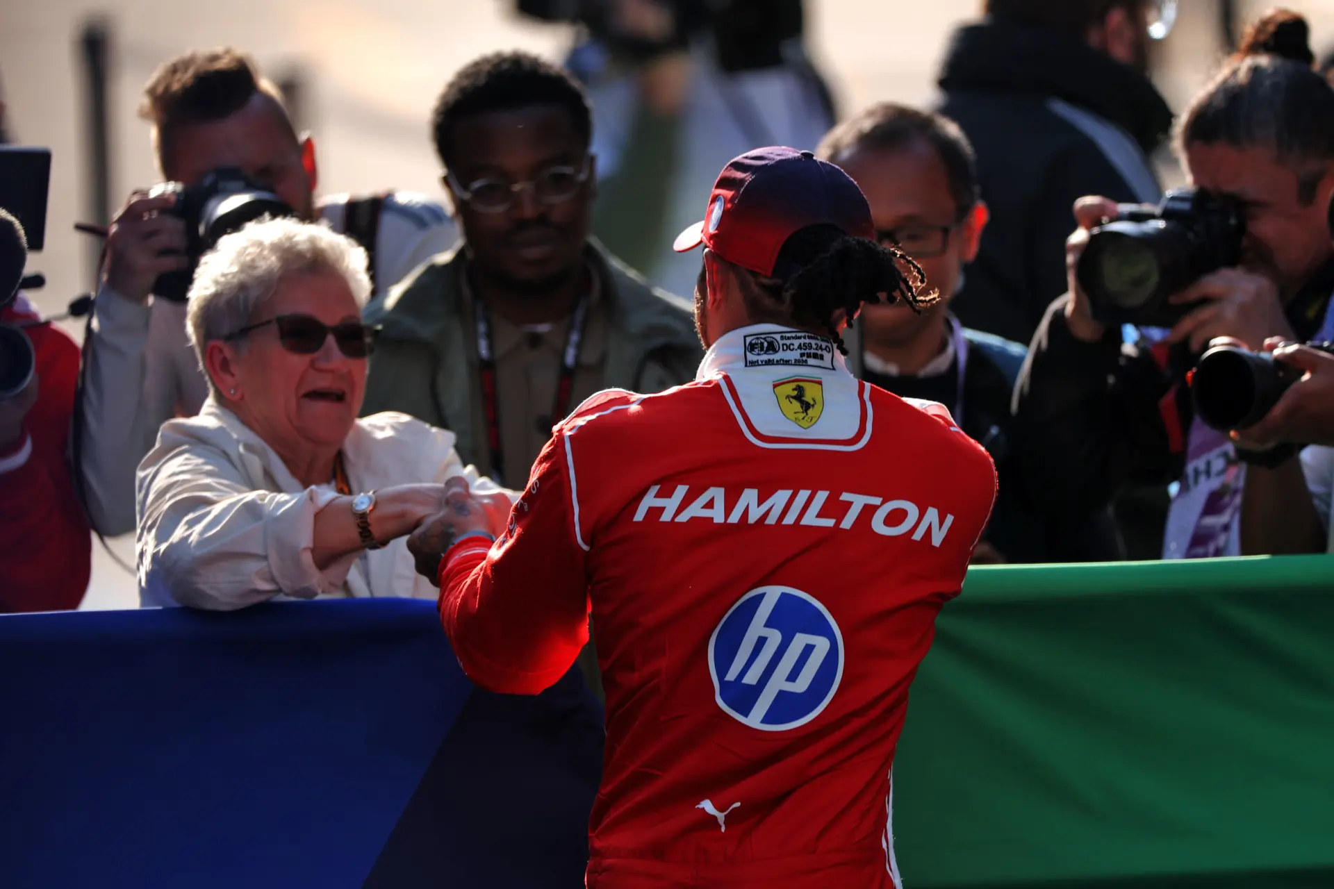 Hamilton's mother snubs the 'kids' on her way home from the Chinese GP