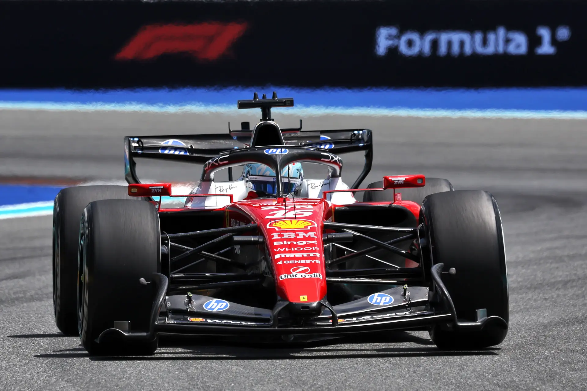 Leclerc flexes Ferrari's muscles in Miami's only practice session