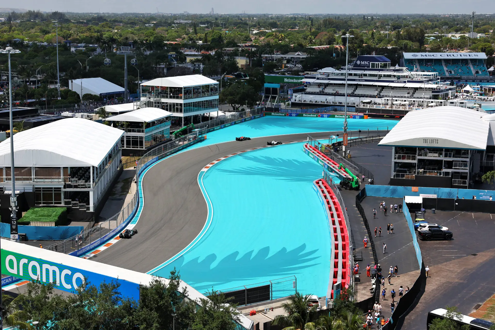 Starttijd GP Miami wordt mogelijk aangepast wegens noodweer, F1 plant overleg