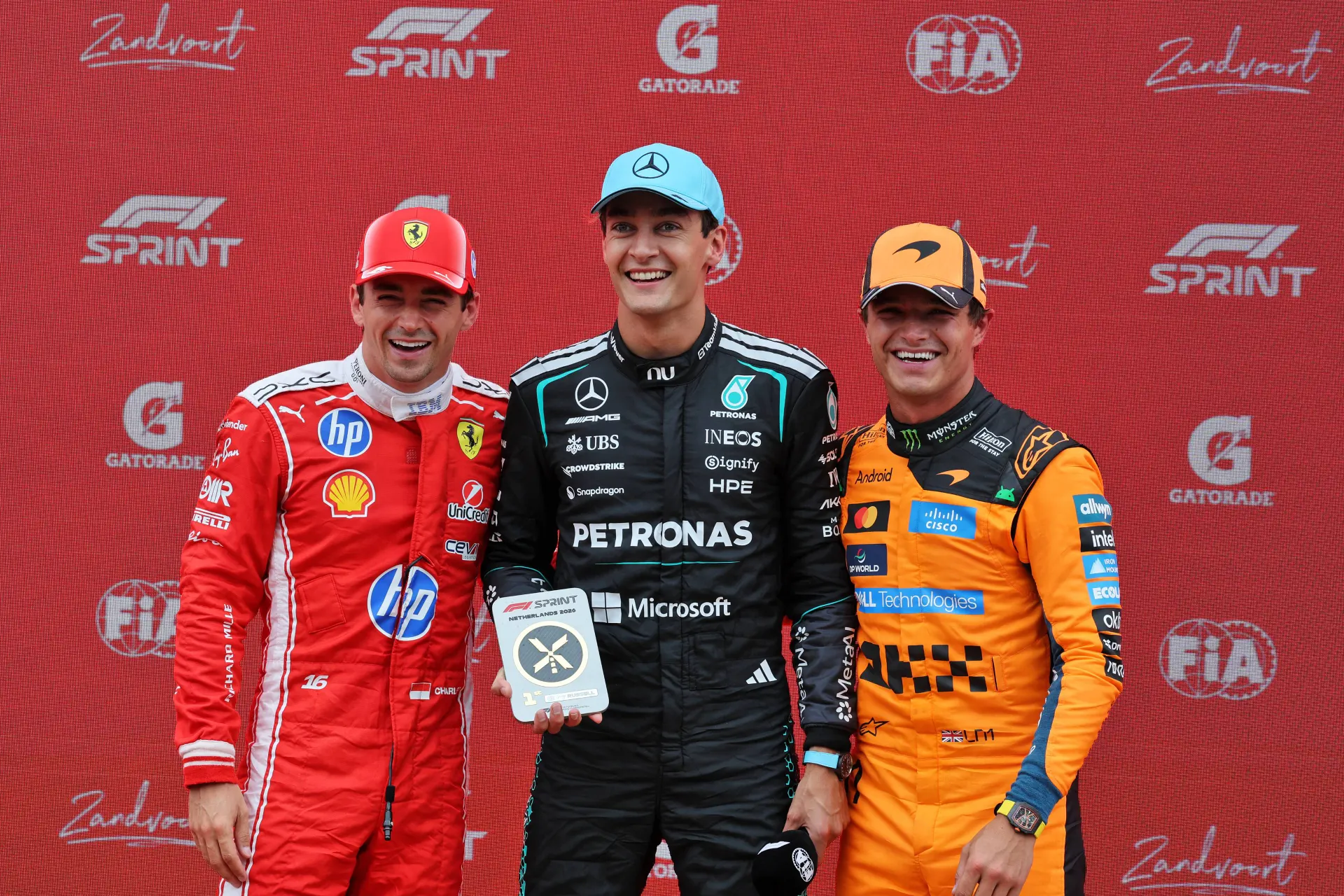 Russell took the sprint win but warned about Leclerc's pace (Photo: Race Pictures)
