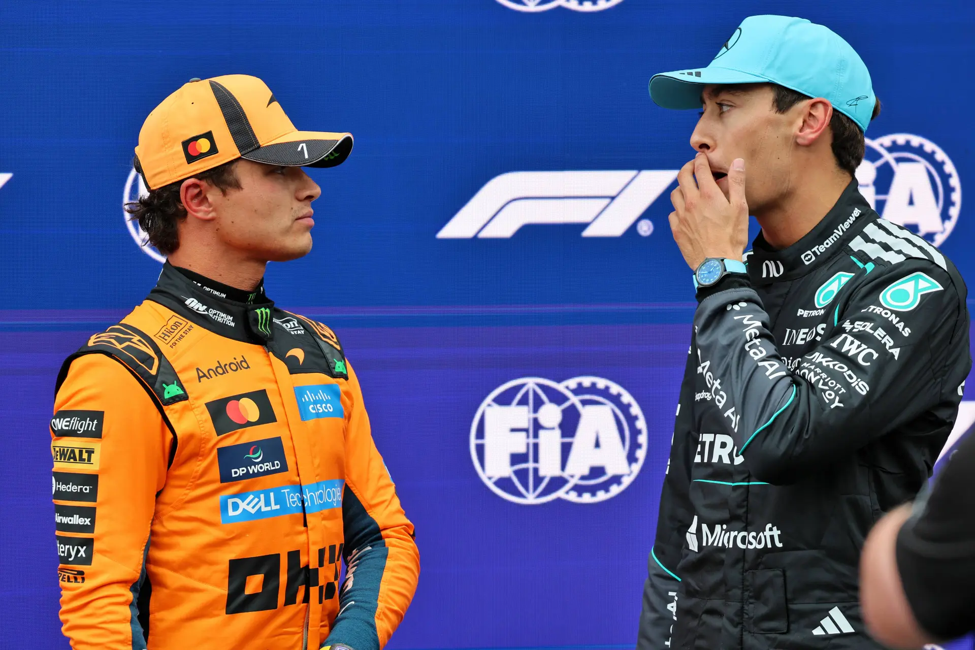 Norris surprised by jumping Russell to pole (Photo: Race Pictures)