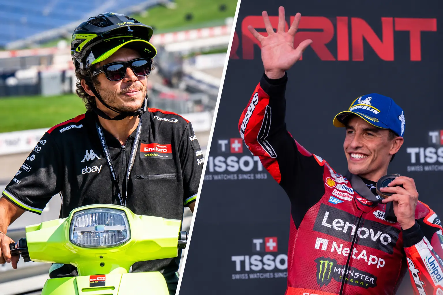 Marquez's latest team call has prompted a Rossi comparison (Credit: Apex Agency)