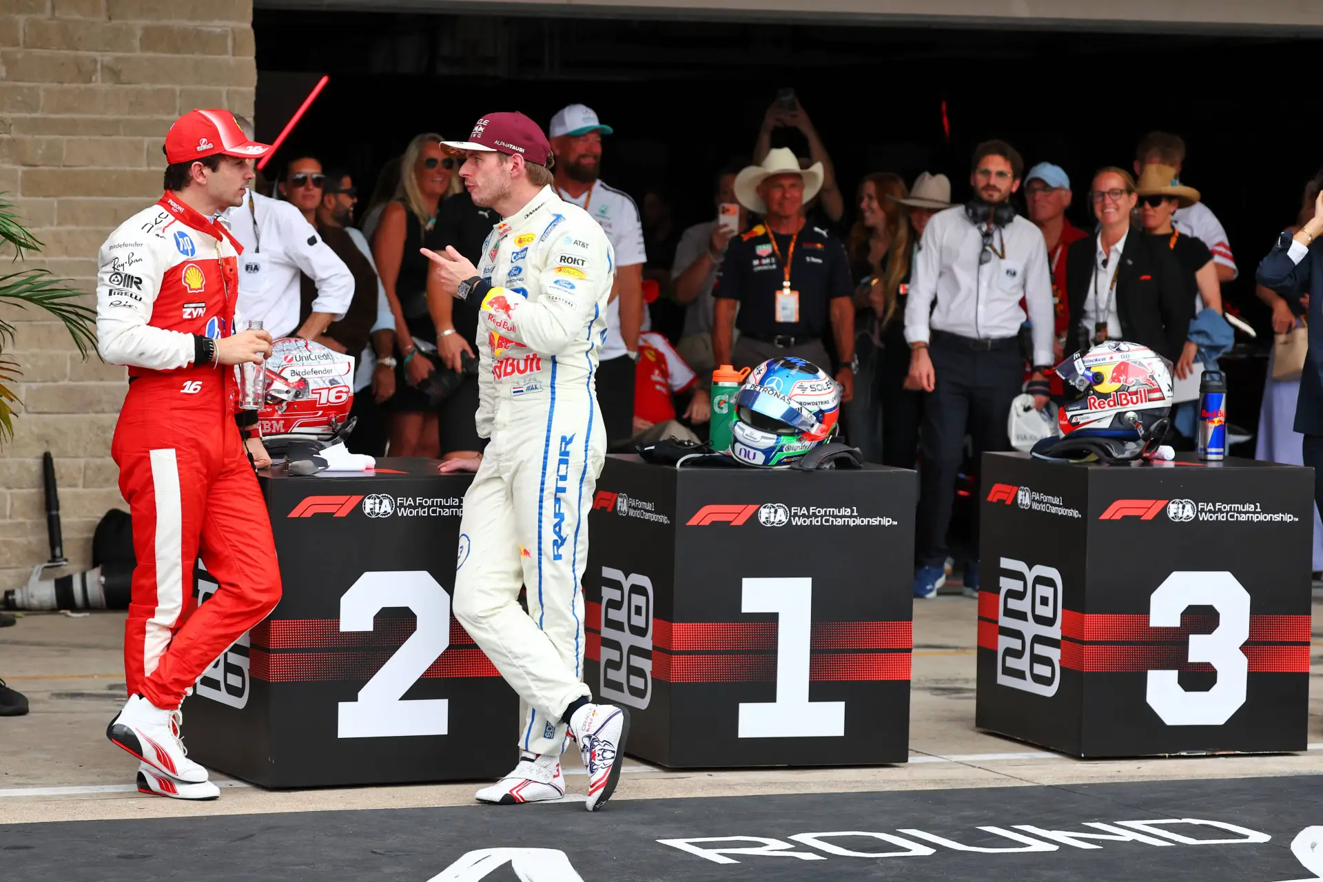 Verstappen Leclerc Austin