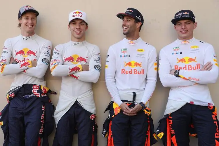 hartley ricciardo gasly verstappen