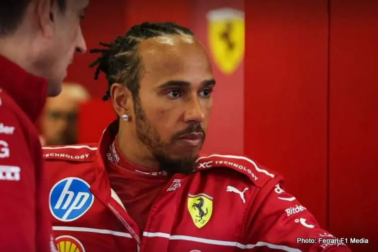 lewis gamilton ferrari baku