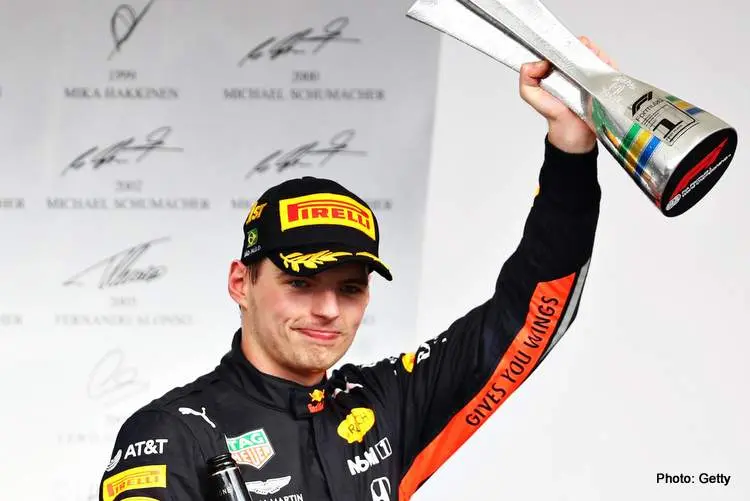max verstappen winner podium