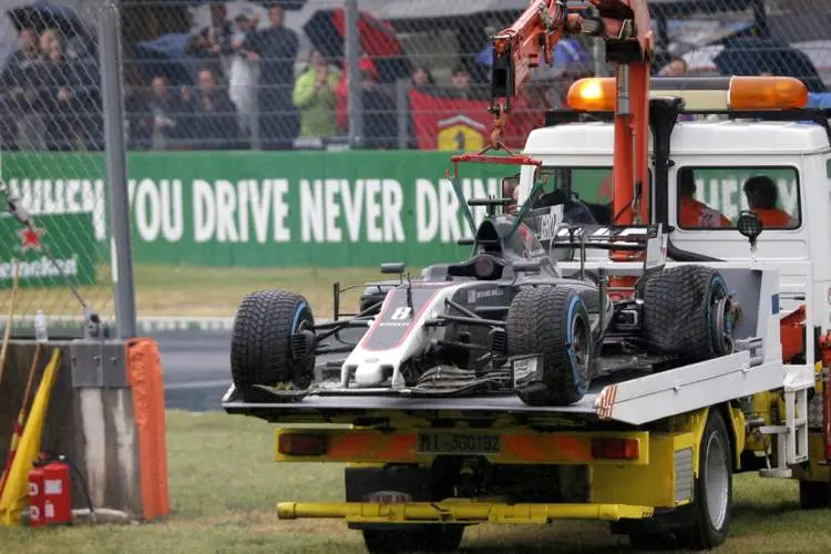 romain grosjean crash