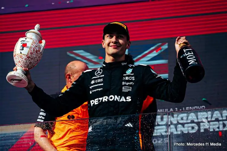 russell f1 winner mercedes