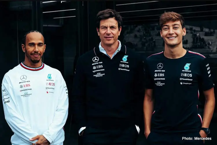 russell wolff hamilton mercedes f1