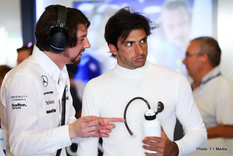 sainz williams f1 test 001