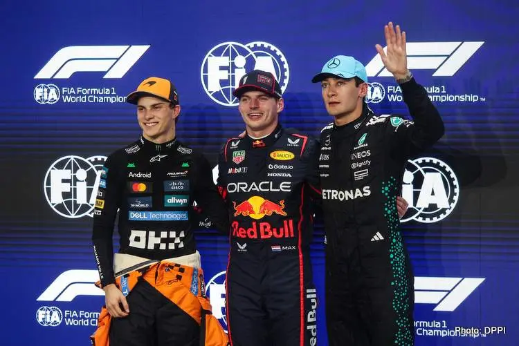 saudi gp qualifying f1 jeddah top three verstappen piastri russell
