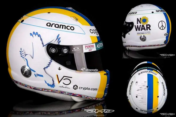 vettel helmet no war