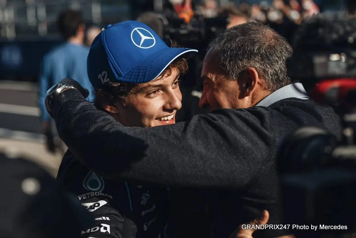Kimi Antonelli says it's just the beginning after taking maiden Formula 1 pole position in Shanghai