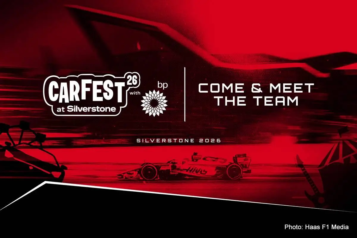 Haas brings Formula 1 machinery and Ayao Komatsu to CarFest's first Silverstone festival weekend