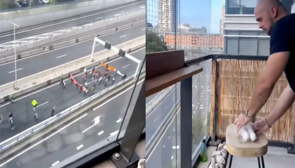 VIDEO: Demonstranten van Extinction Rebellion worden bekogeld door man met eieren!
