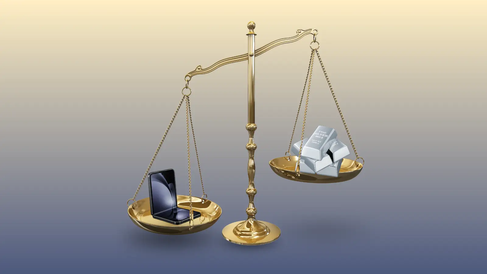 Ounce for ounce, the $1,999 iPhone Duo is the priciest iPhone, at 4.2 times the price of silver