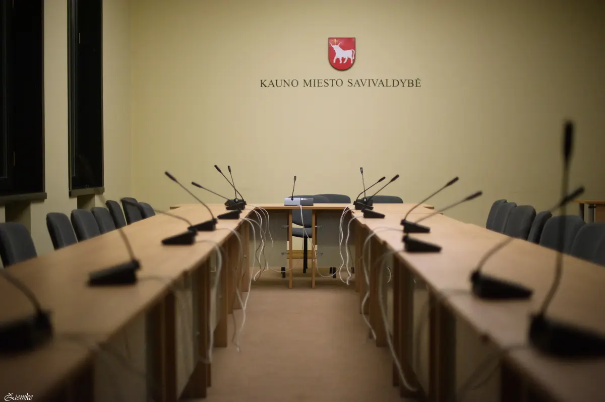 Posėdžių salė savivaldybėje