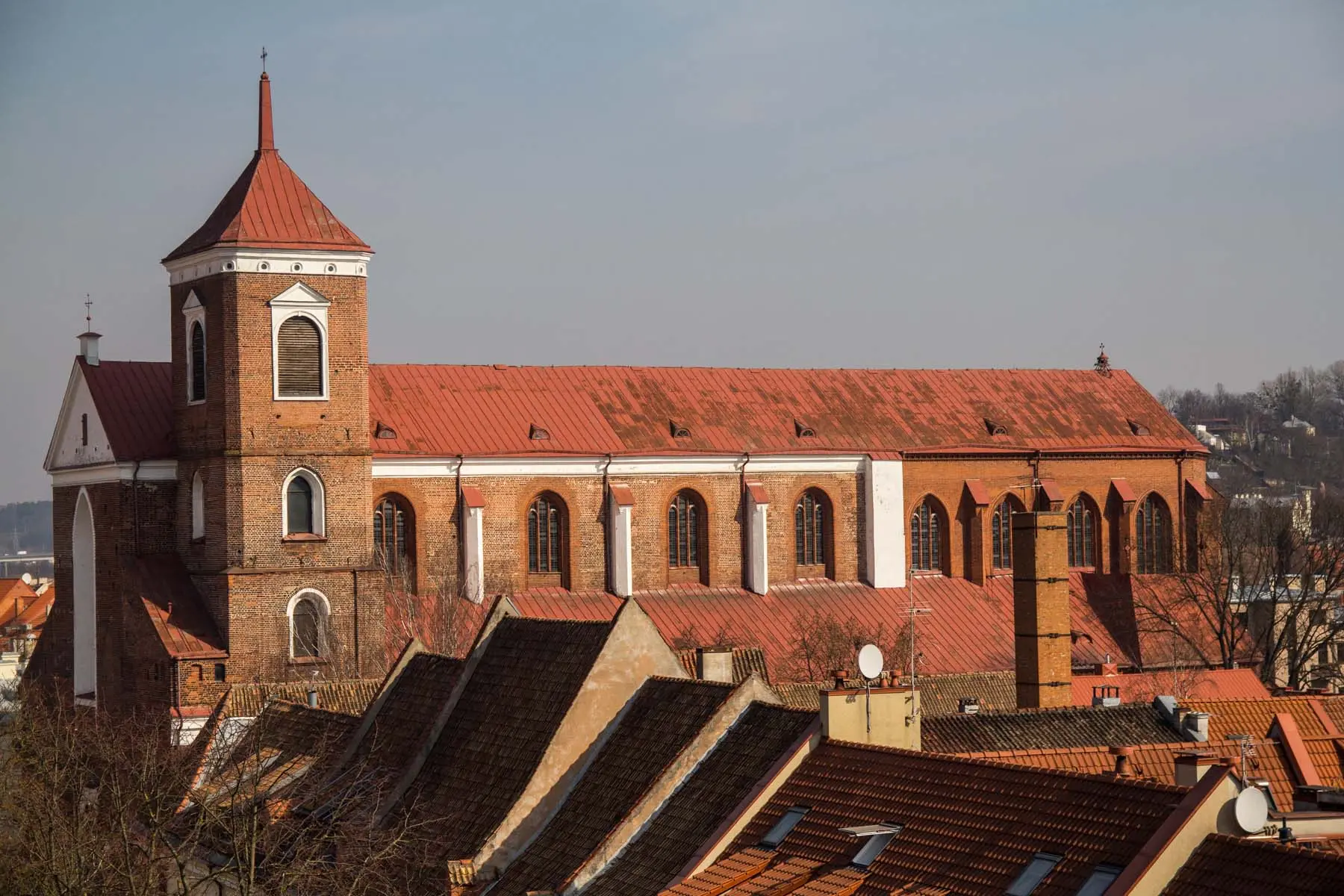 Kauno panorama nuo Jėzuitų vienuolyno stogo
