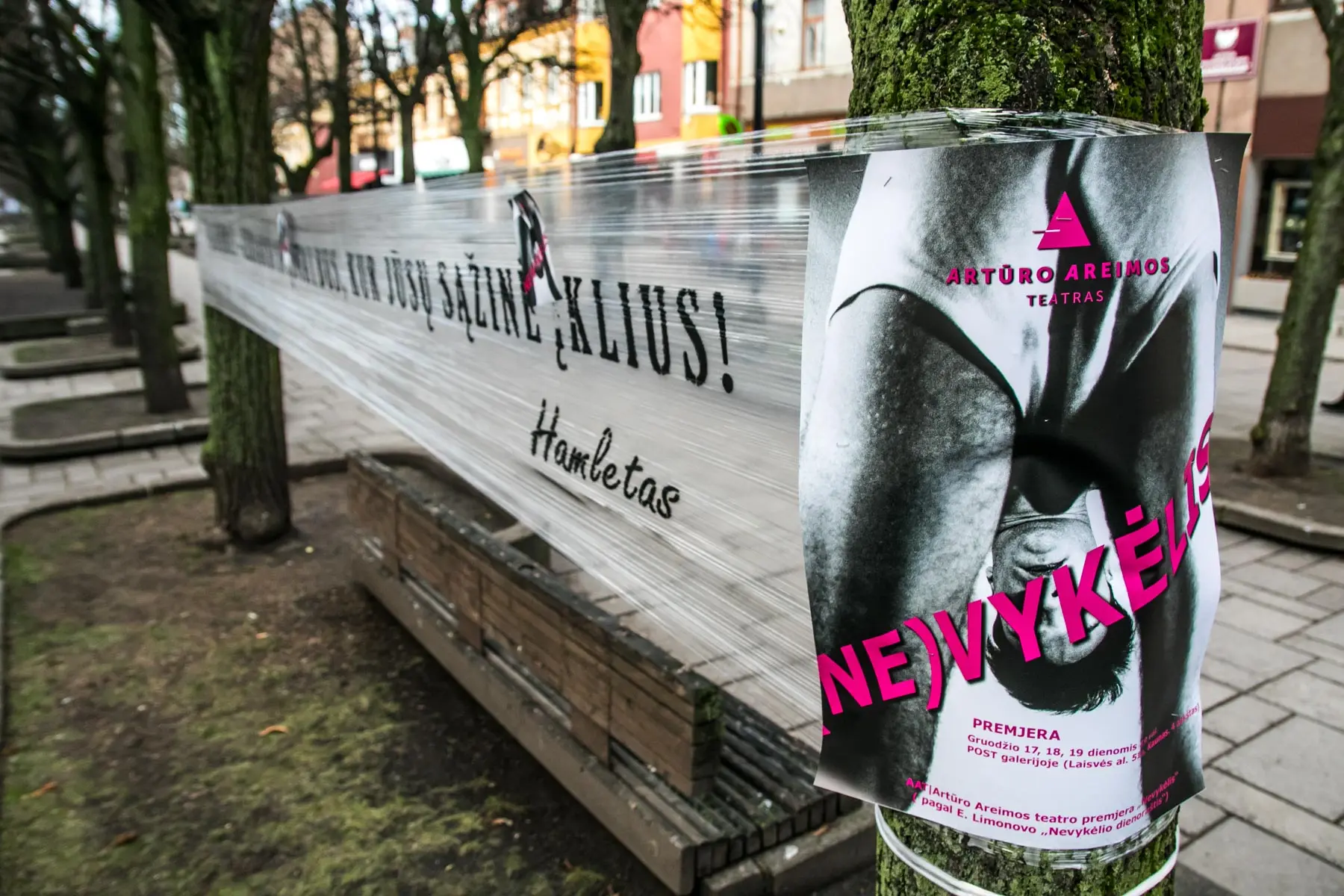 Protestas prieš Kauno dramos teatrą
