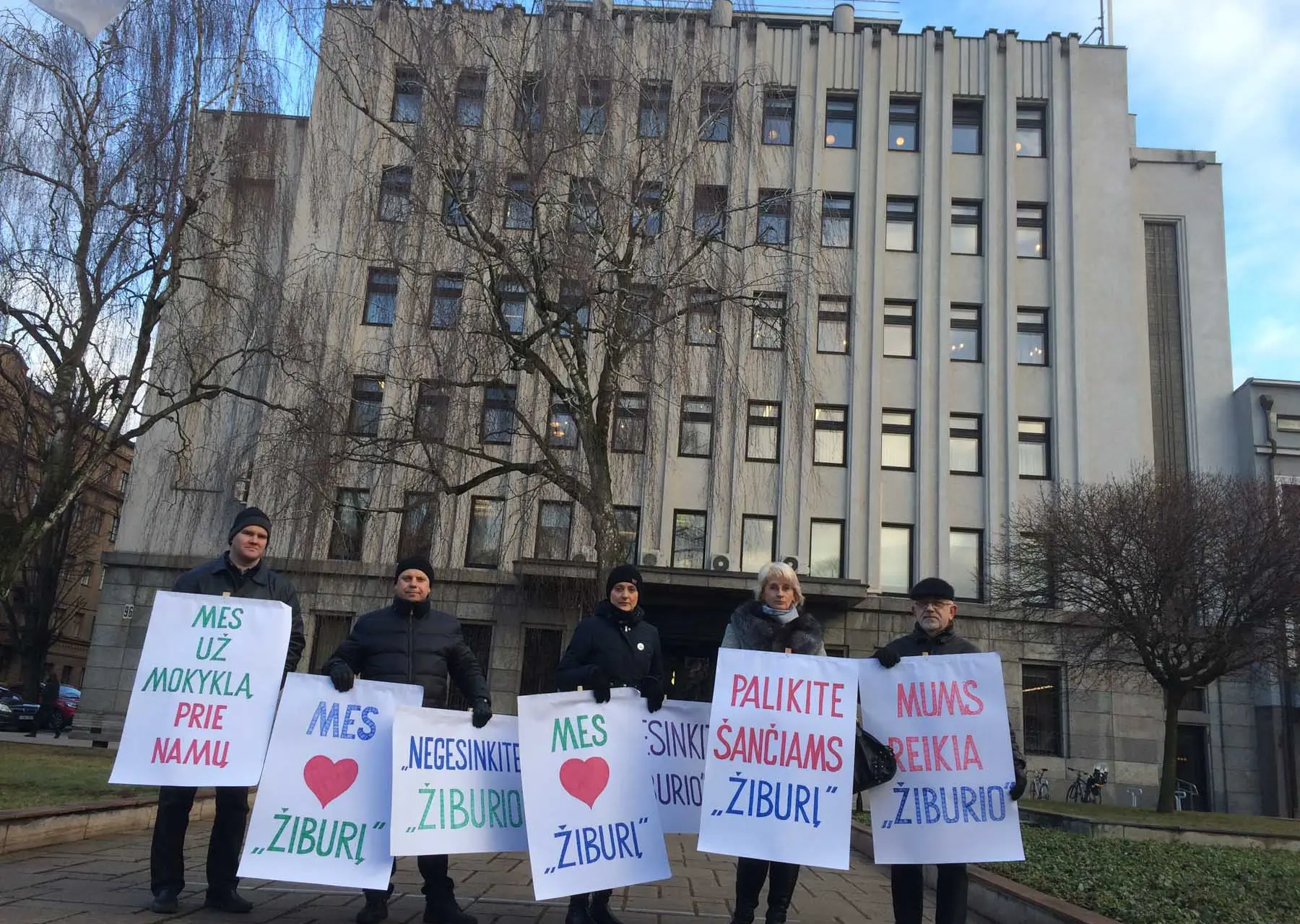Piketas prie savivaldybės