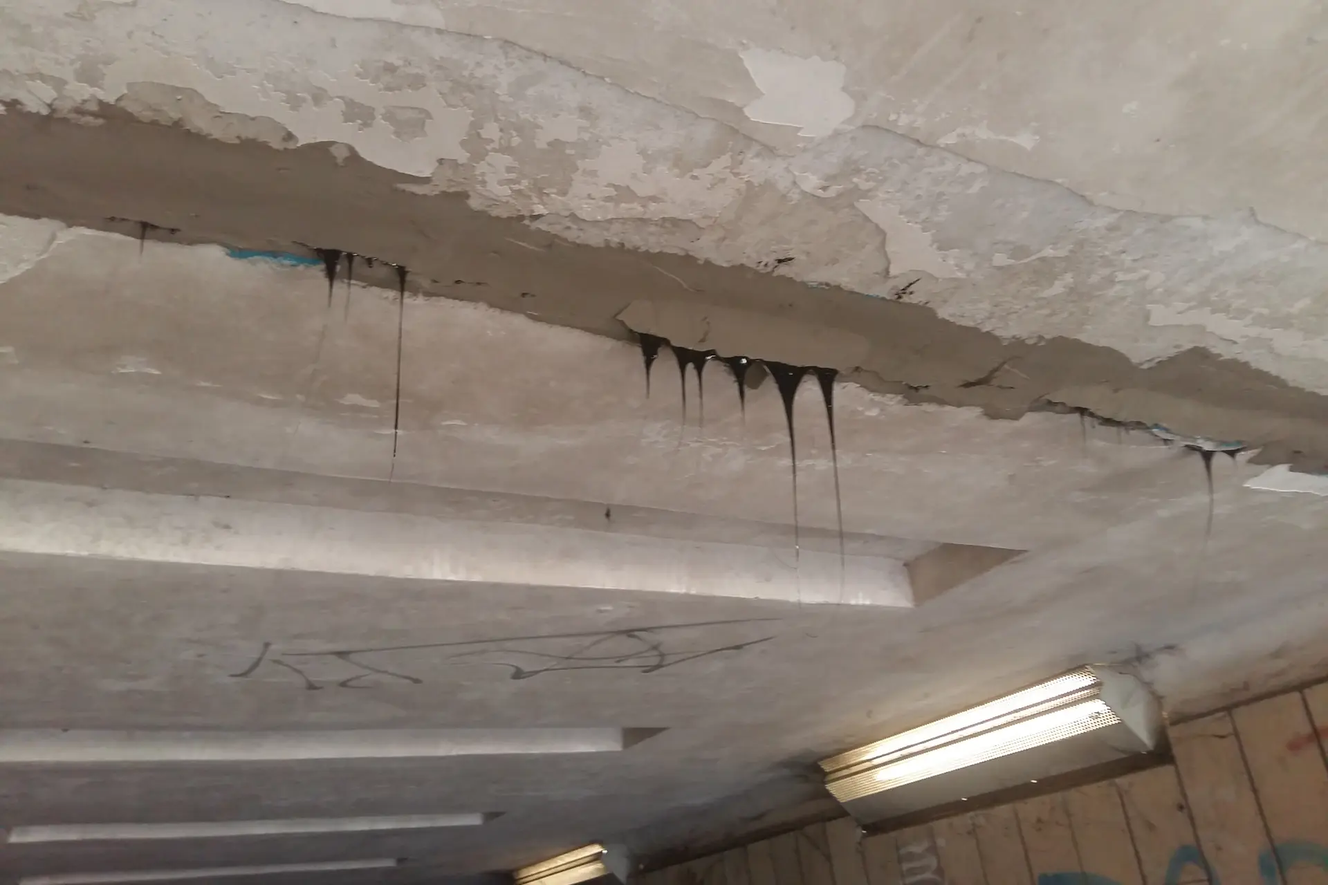 Požeminėje perėjoje ant galvos tyška smala