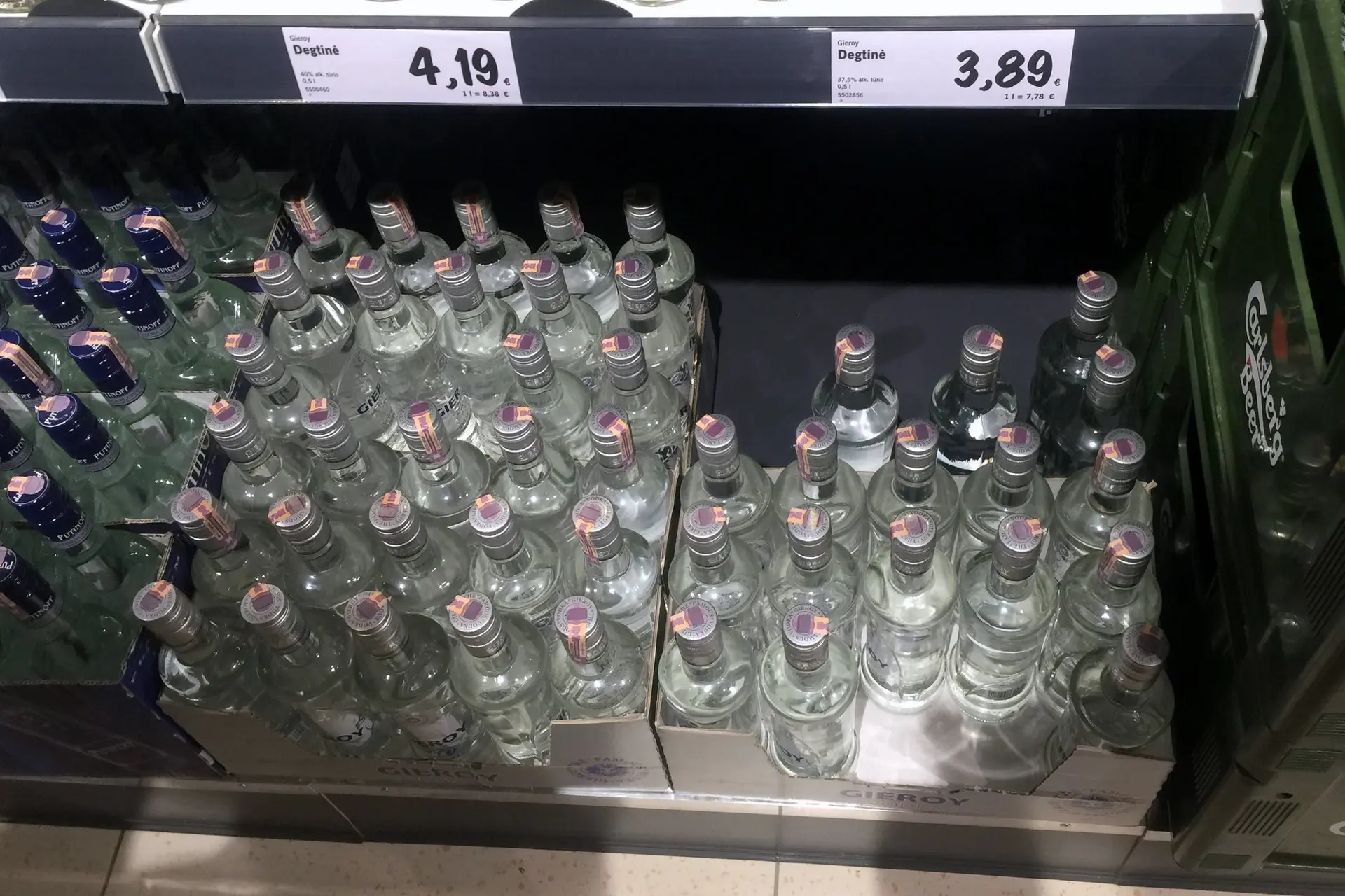 Alkoholinių gėrimų kainos LIDL