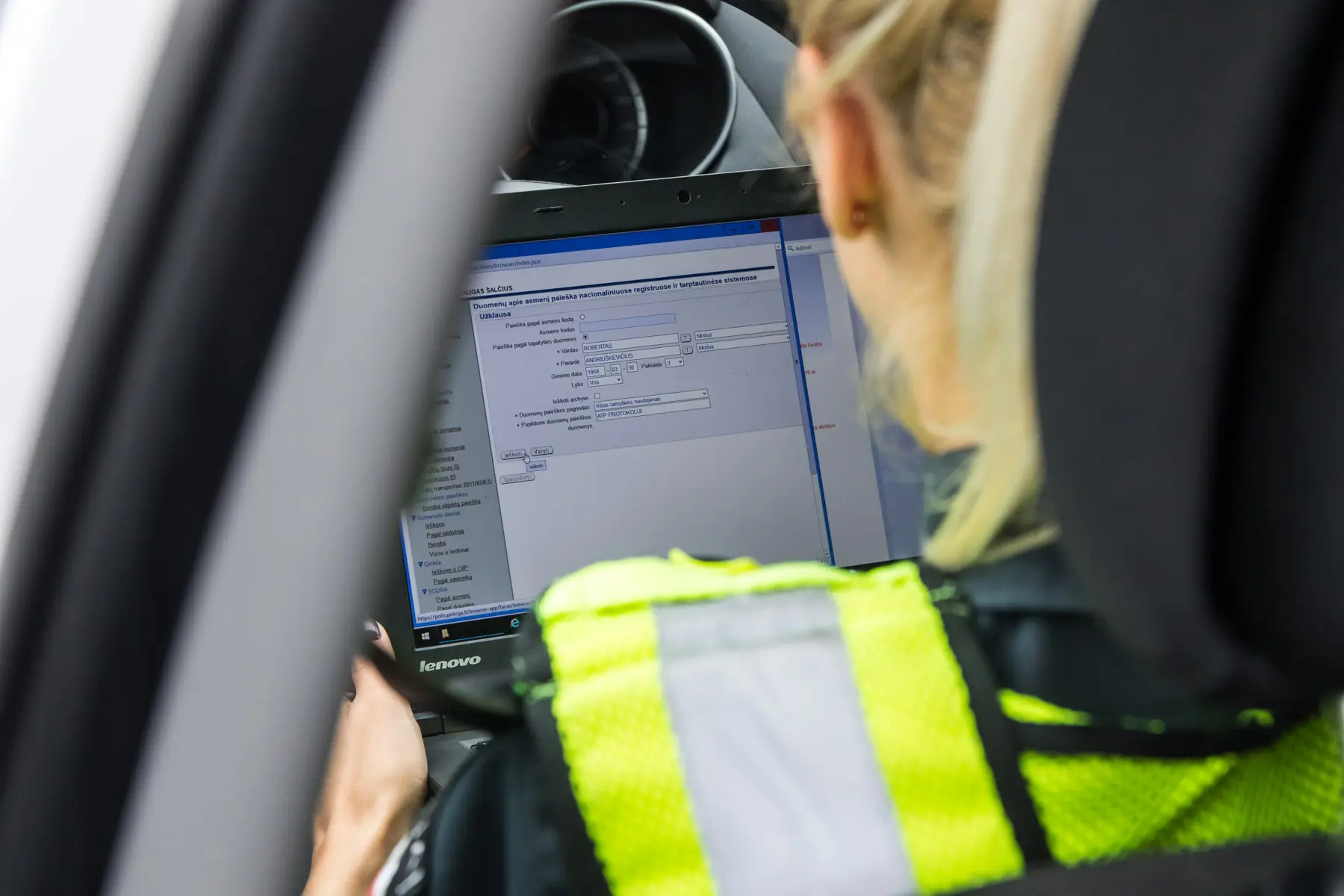 Kauno policininkai patruliuoja Vilijampolėje