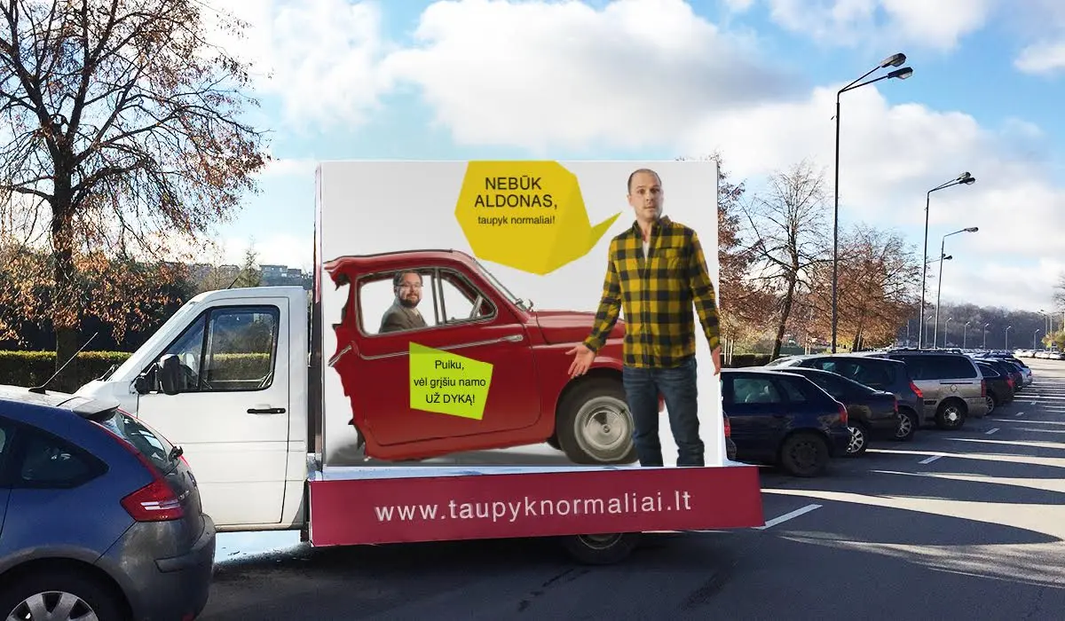 Nebūk Aldonas/Reklama