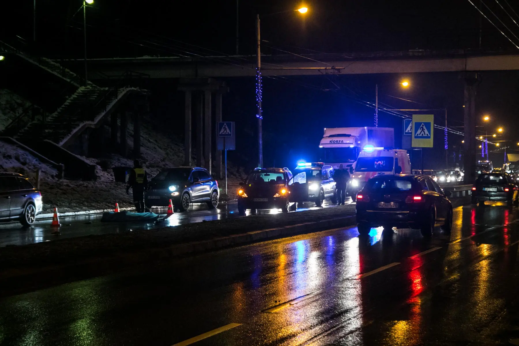 Tragiška avarija Tunelio gatvėje