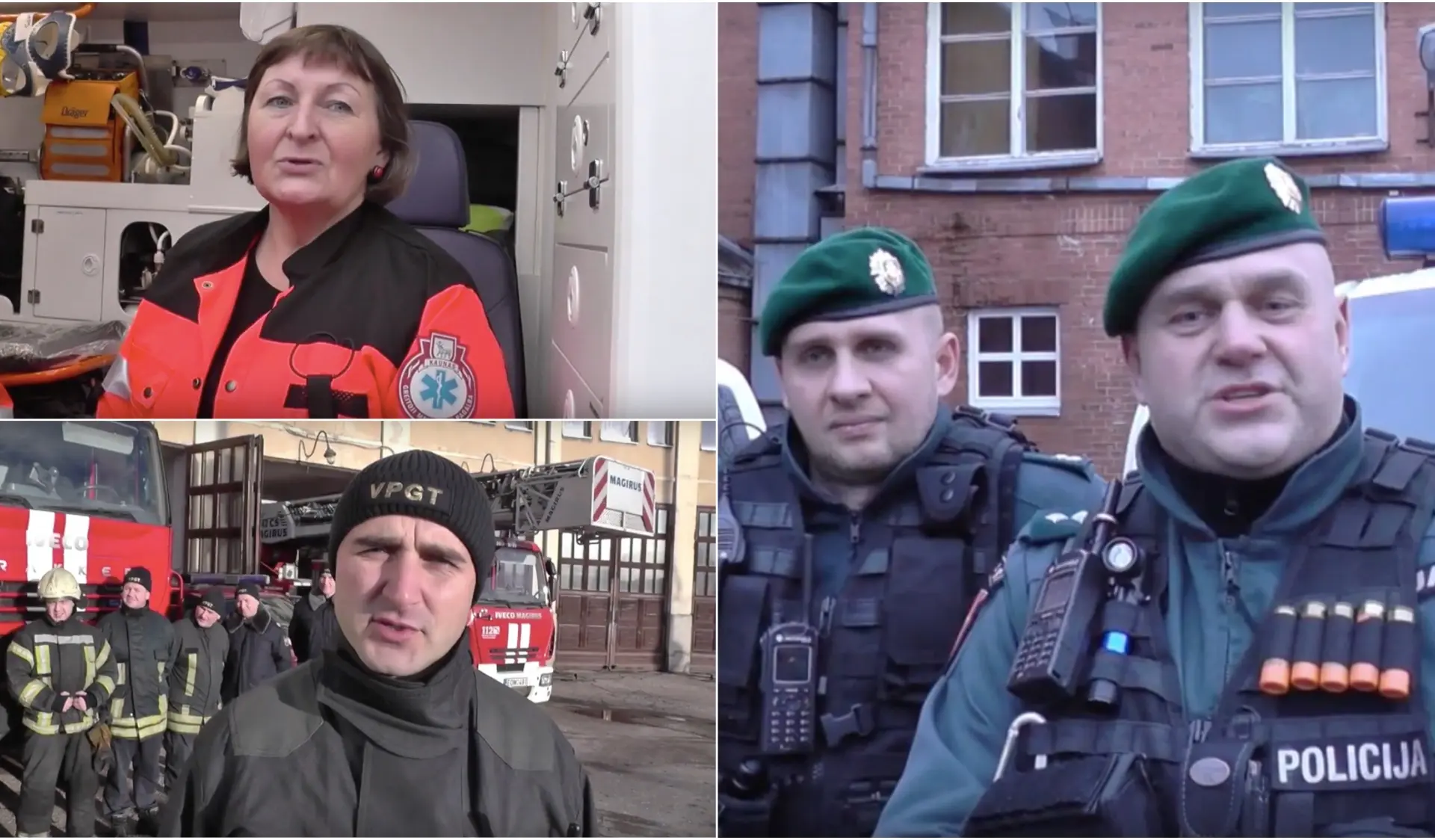 Spec. tarnybų sveikinimas kauniečiams