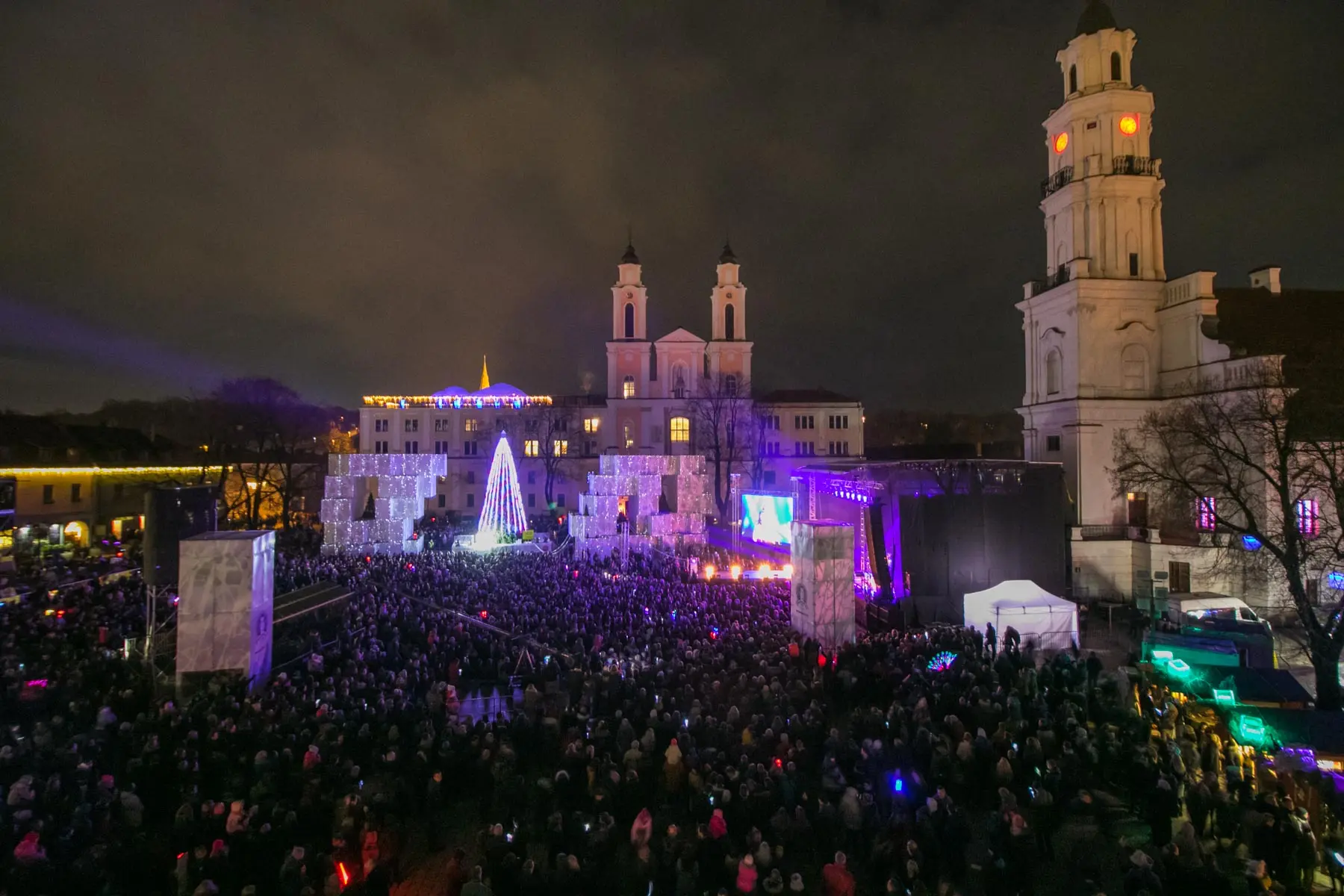 Kalėdinė Kauno eglutė 2017 m. / R. Tenio nuotr.