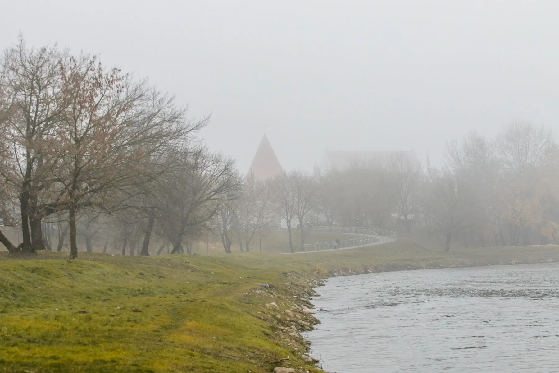 Kauną uždengė rūkas