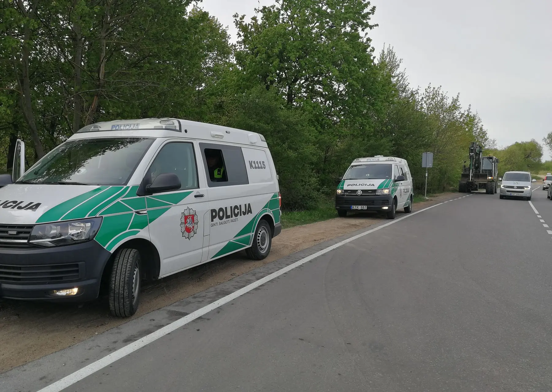 Sučiuptas neblaivus ekskavatorininkas