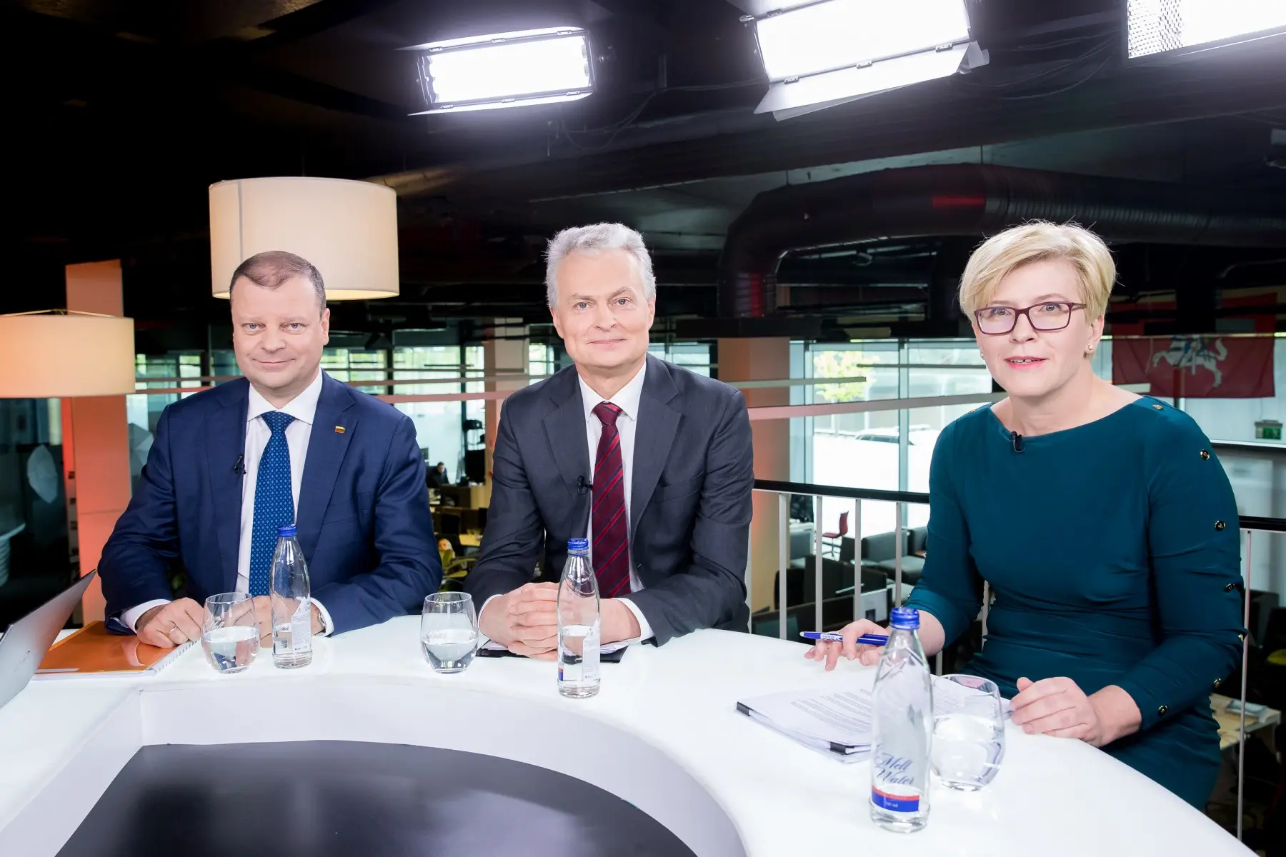 S. Skvernelio, I. Šimonytės ir G. Nausėdos debatai