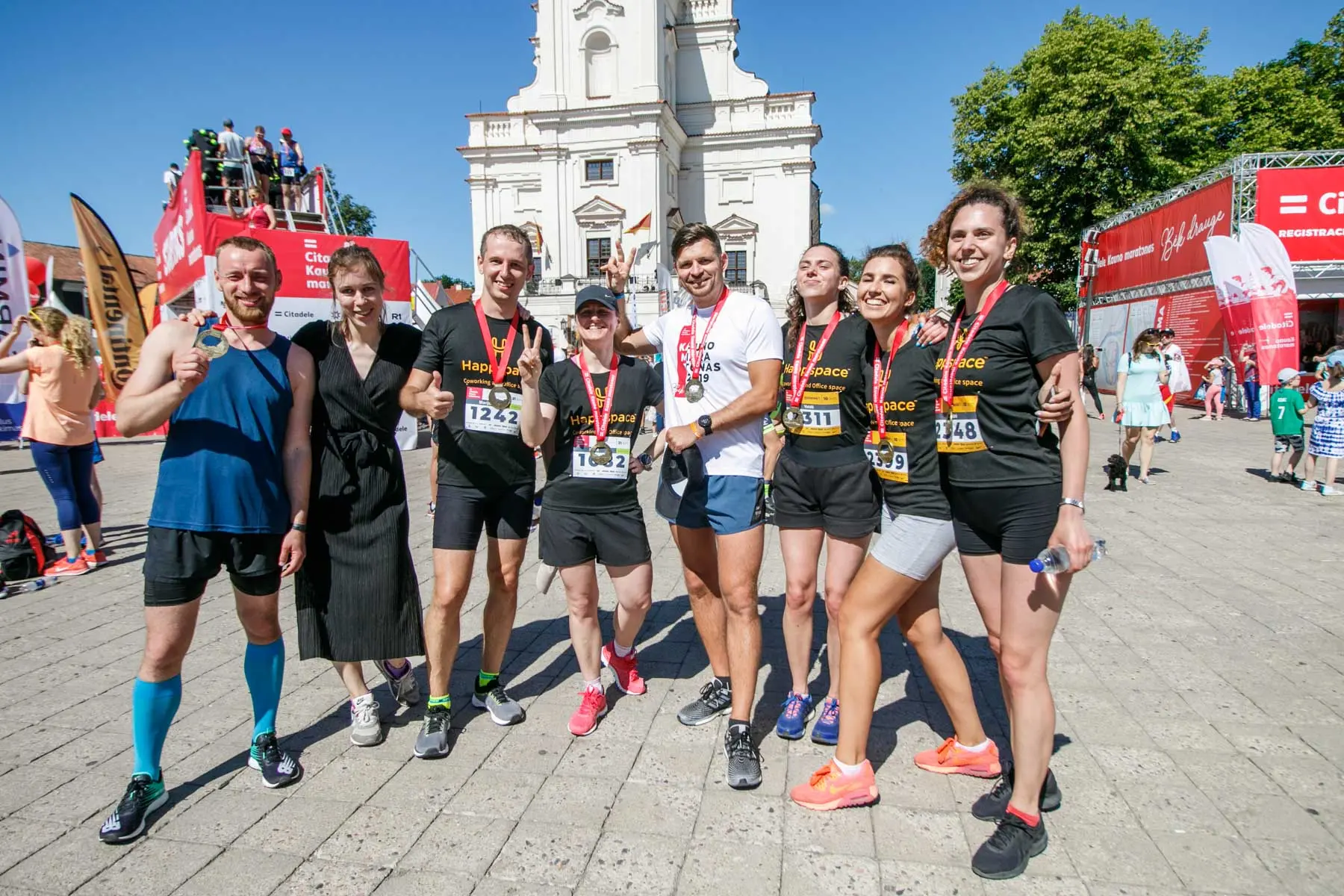 „Happspace“ nariai išbandė jėgas Kauno maratone