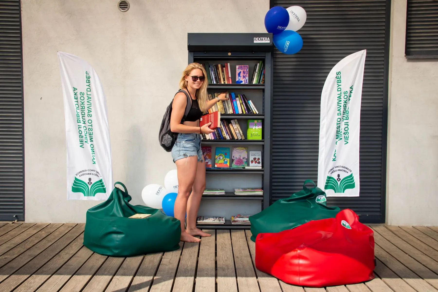 Paplūdimio biblioteka, Lampėdžiai