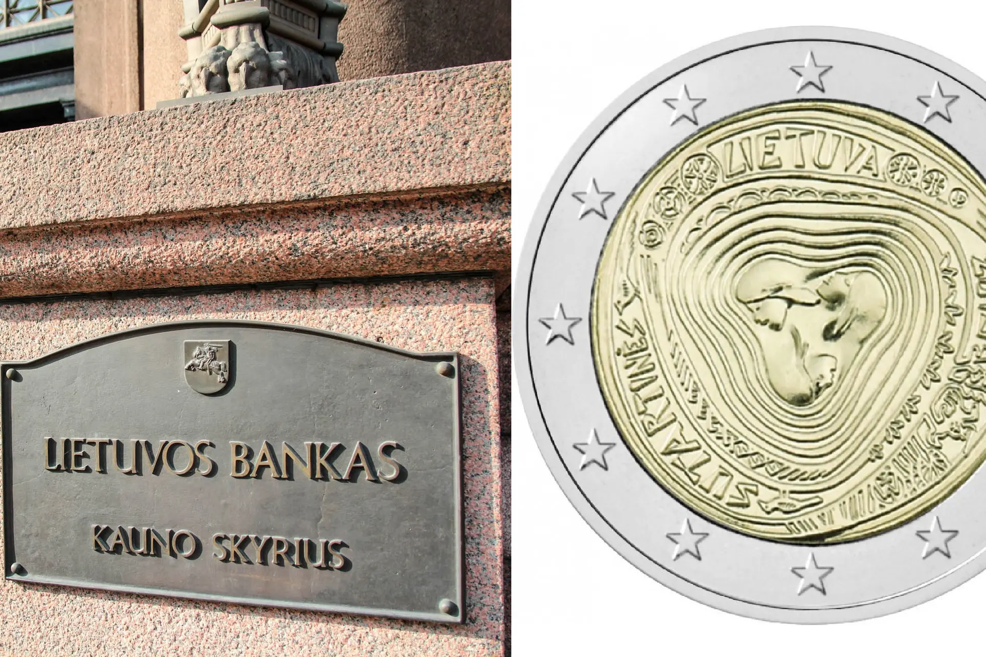 LB monetos koliažas