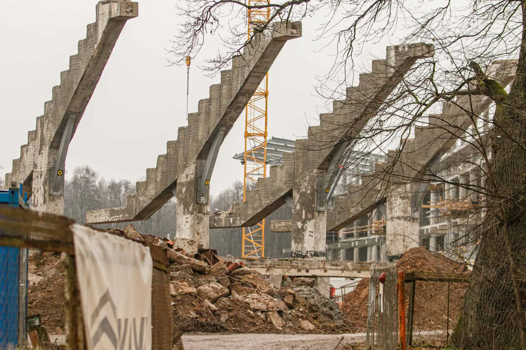Turkai rekonstruojamame S. Dariaus ir S. Girėno stadione