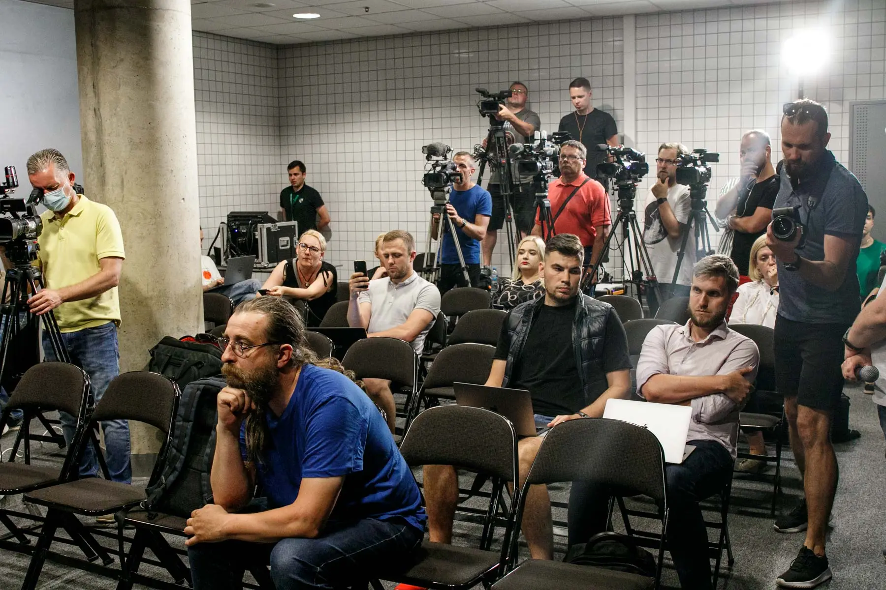 P. Motiejūnas per spaudos konferencija