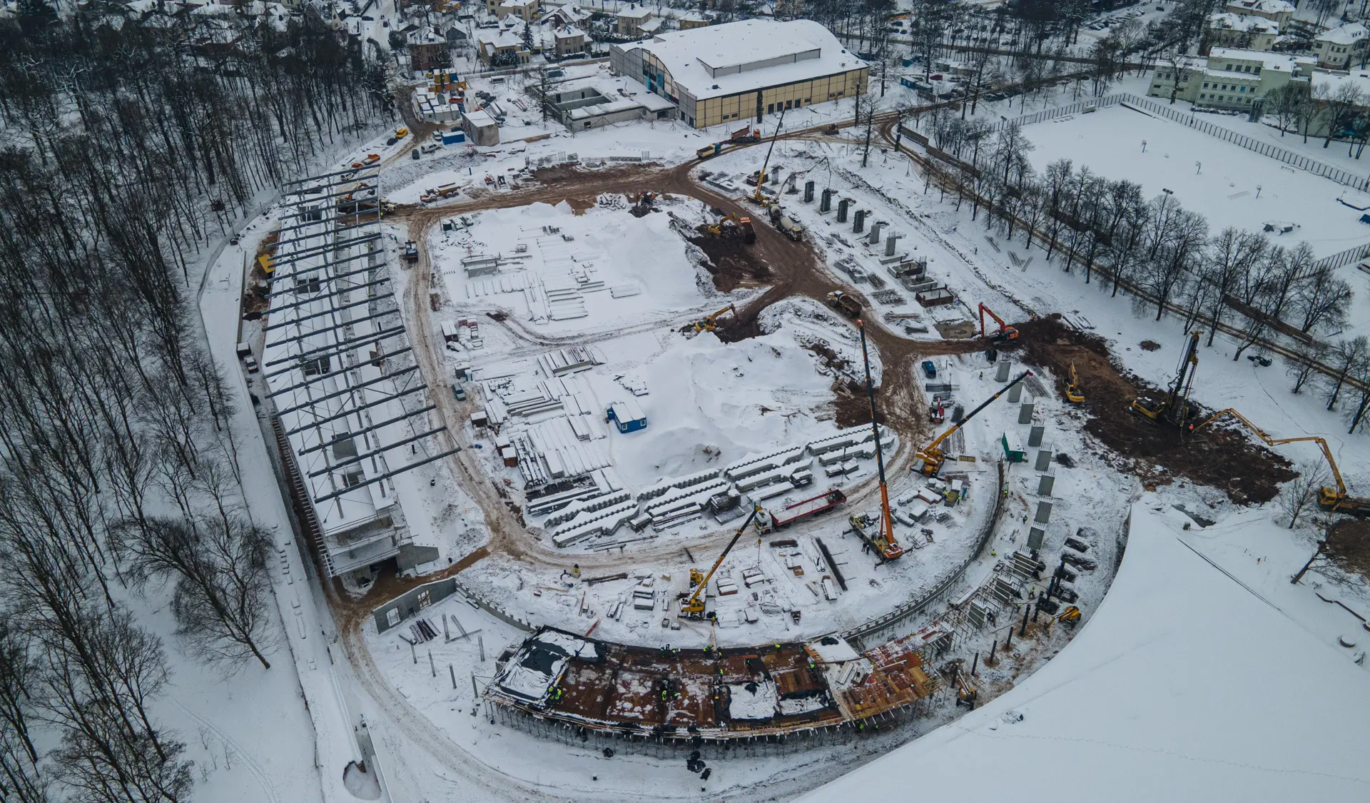 Stadiono statybos Ąžuolyne