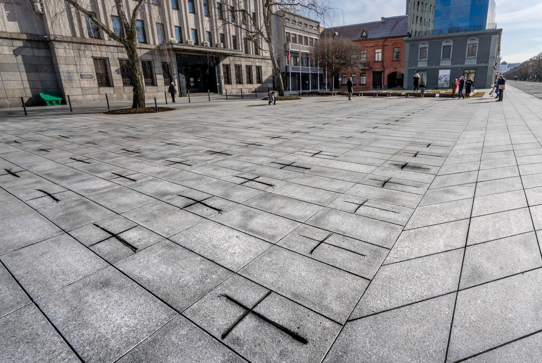 Protestas prie Kauno savivaldybės / Žemųjų Šančių bendruomenės „Facebook“ nuotr.