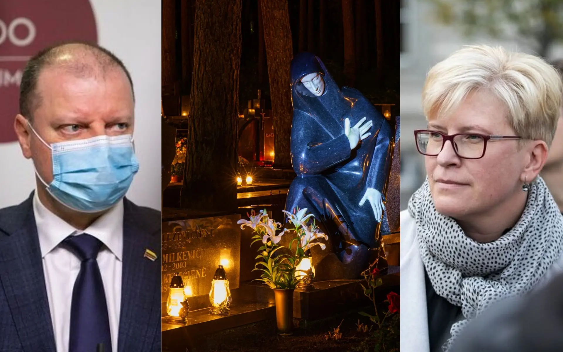 S. Skvernelis, I. Šimonytė, Vėlinės