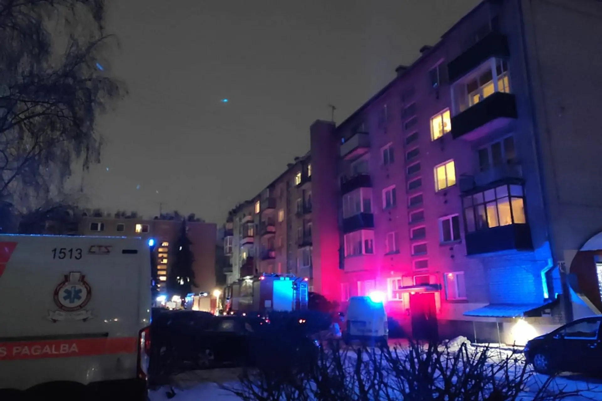 Gaisras Savanorių prospekte