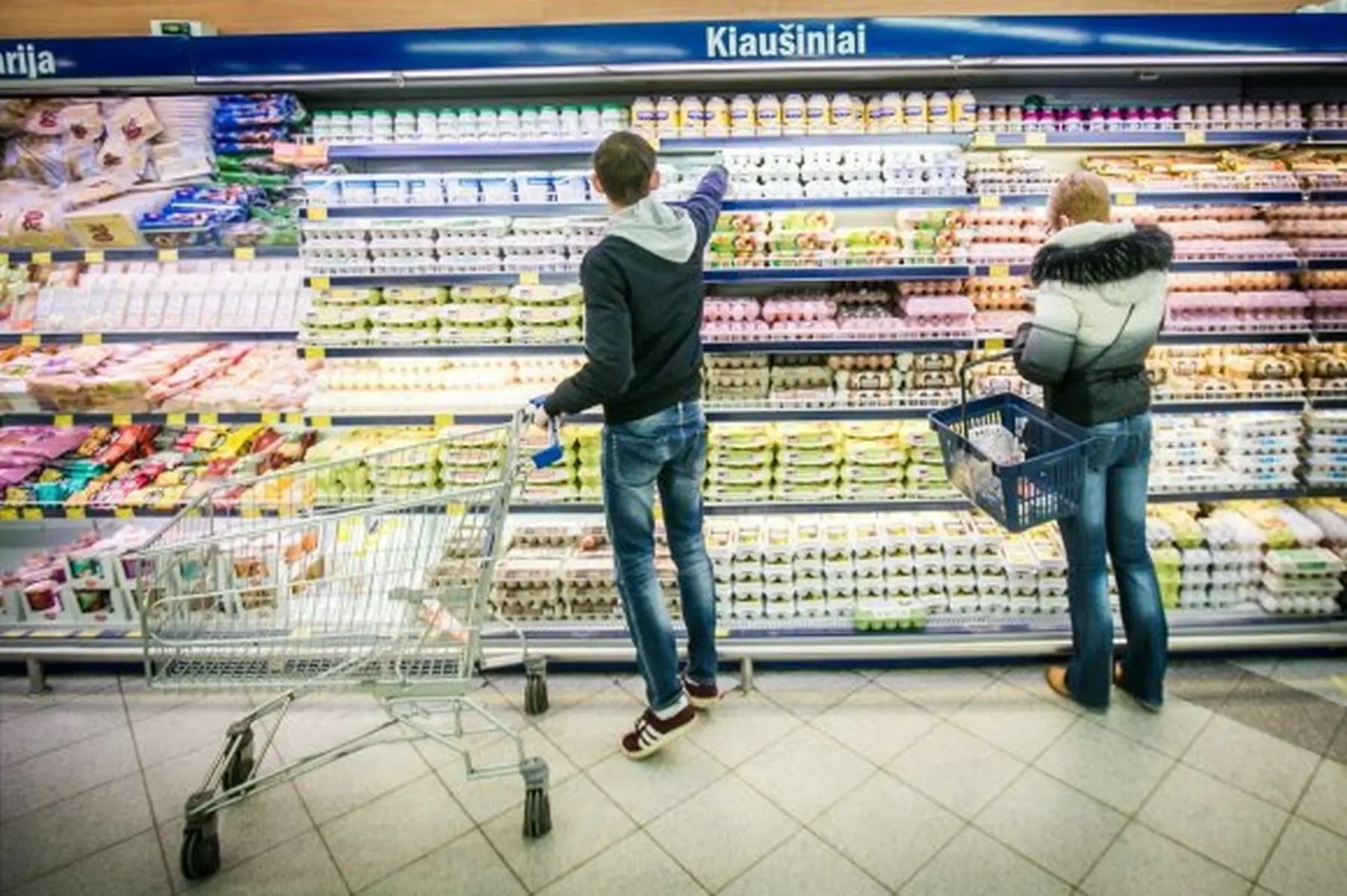 Kiaušiniai, parduotuvė