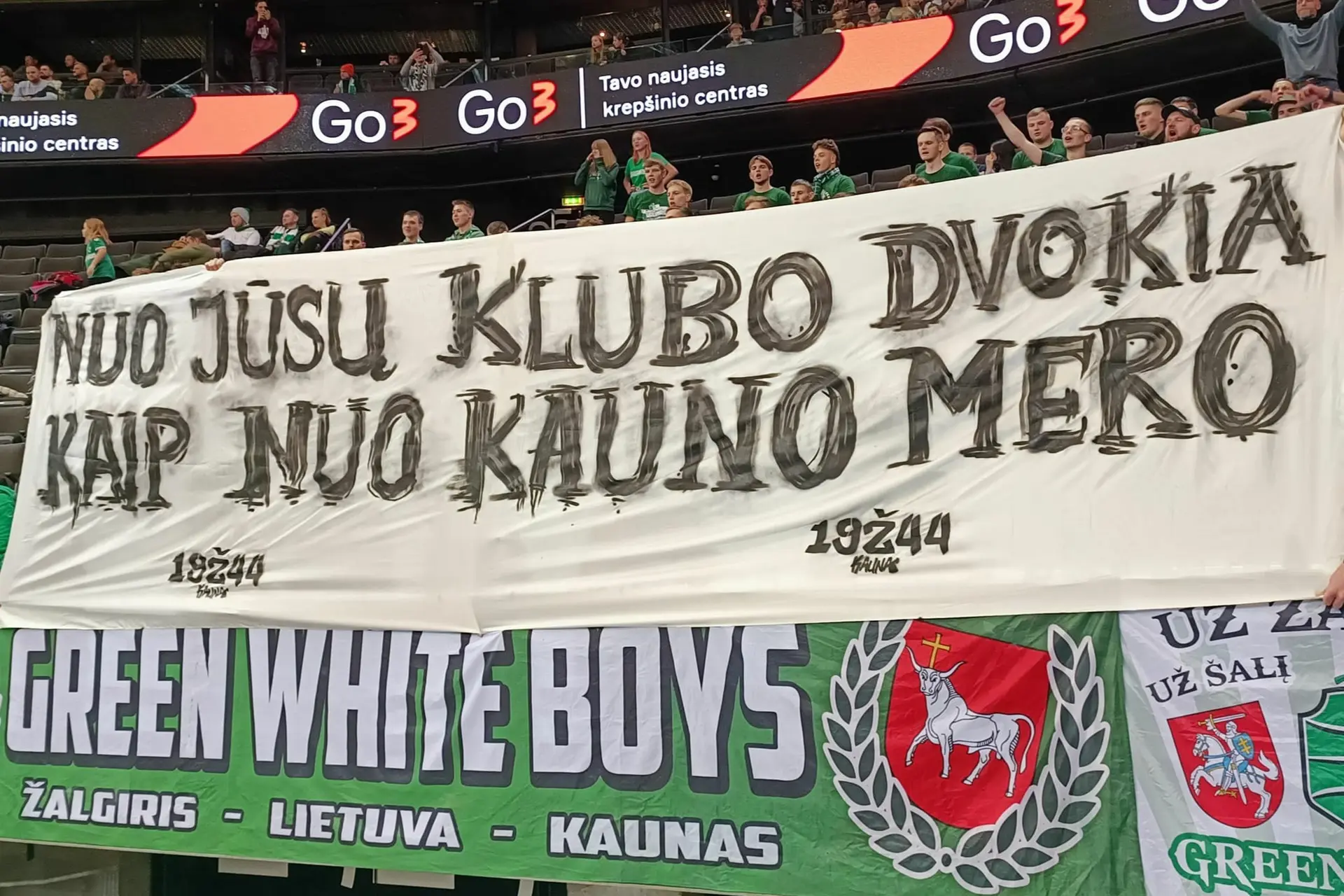 „Žalgirio“ fanų žinutė