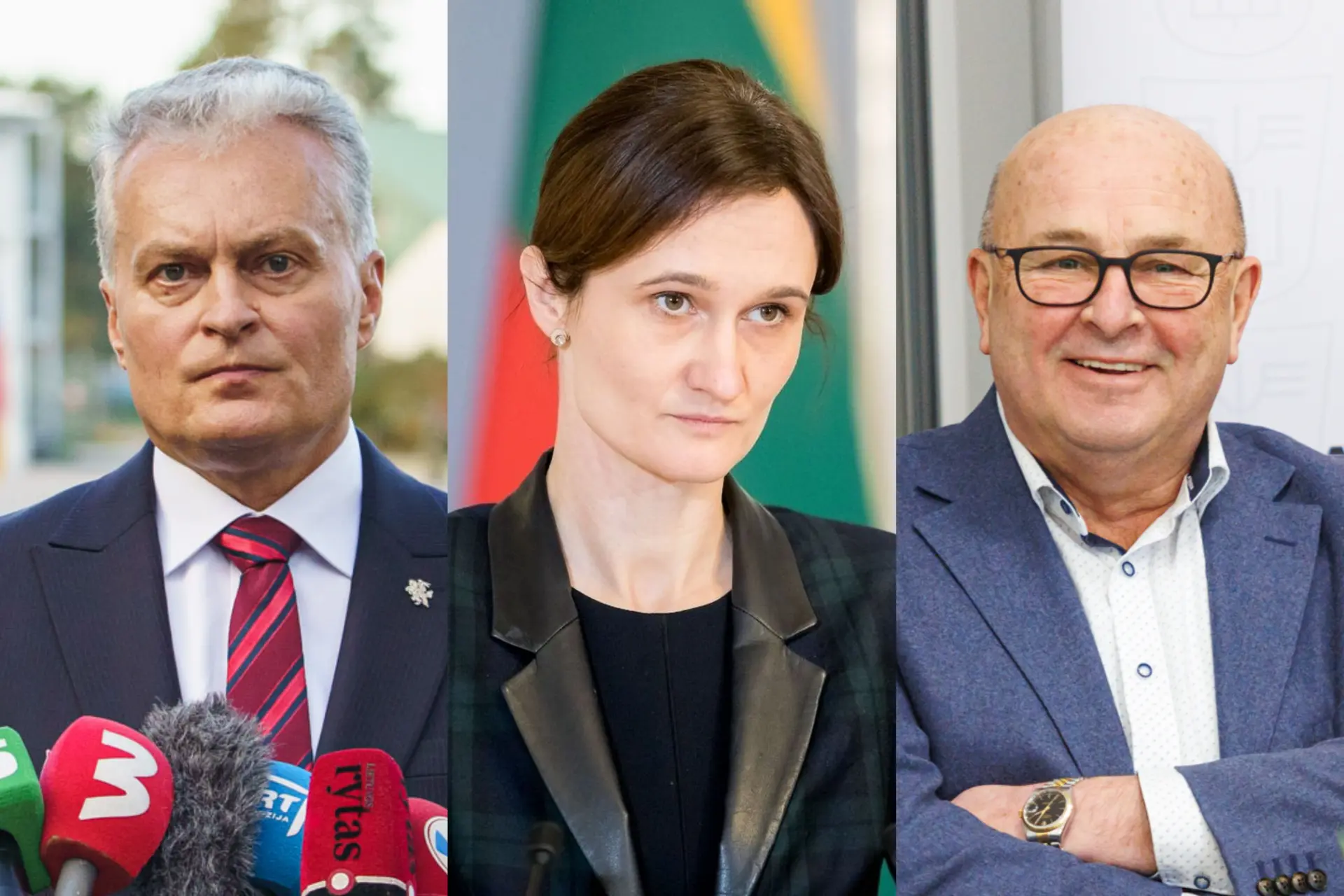 G. Nausėda, V. Matijošaitis, V. Čmilytė-Nielsen