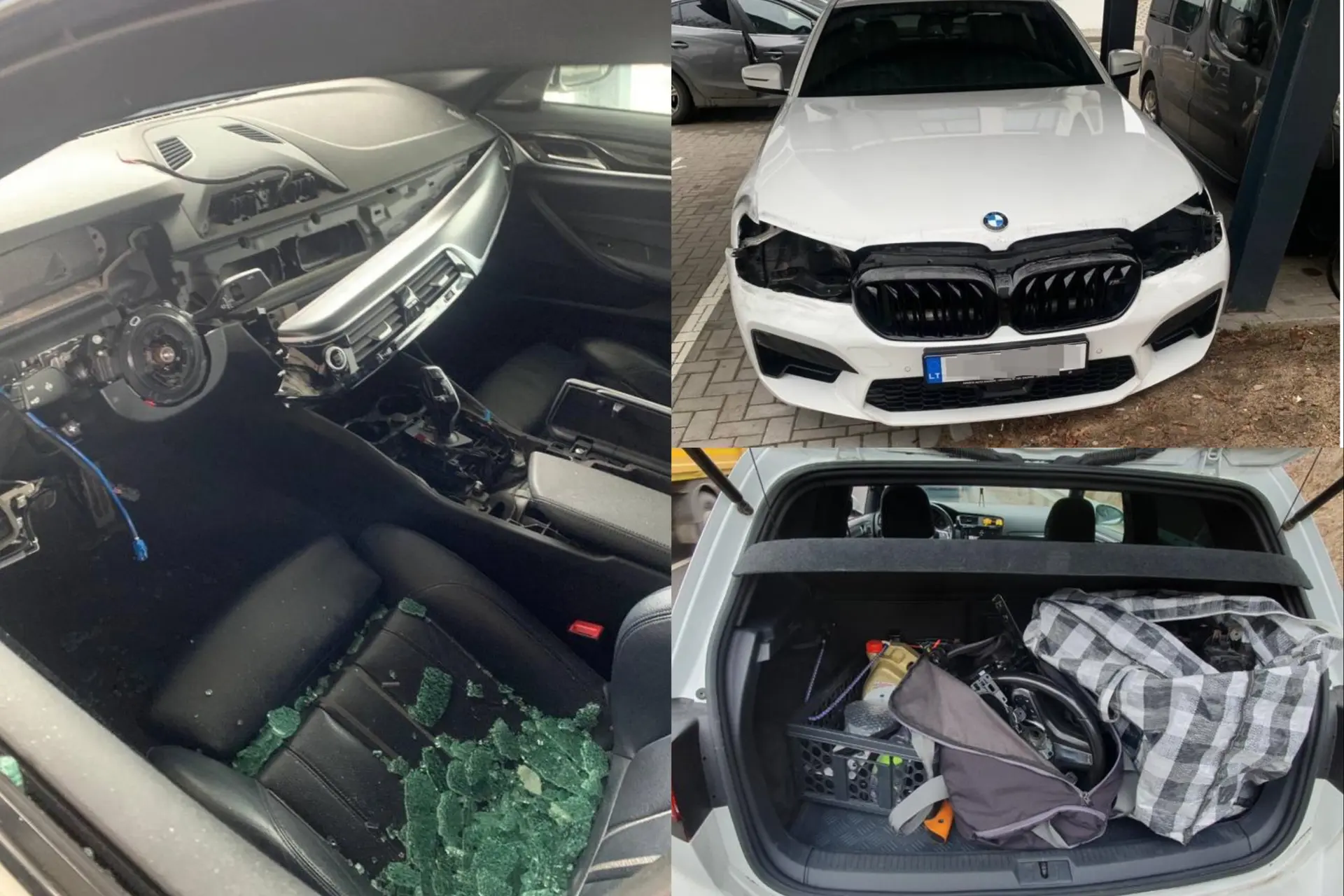 Demaskuoti automobilių dalių vagys