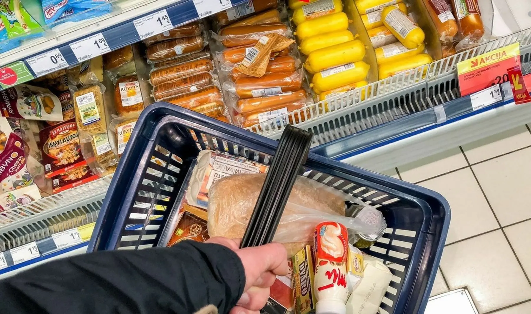 maxima, pirkiniai, krepšelis
