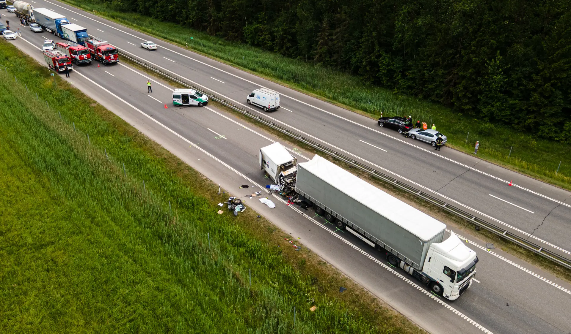 Avarija A1 kelyje