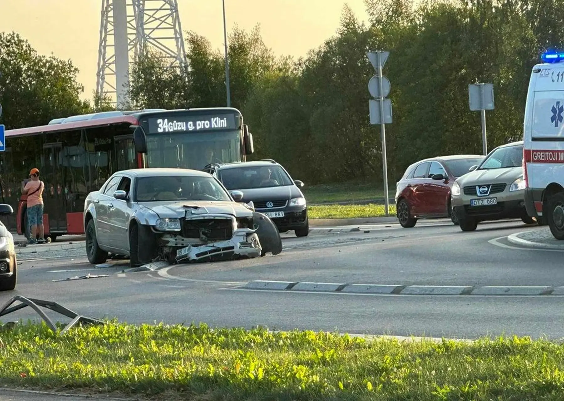 „Chrysler“ avarija turbožiede